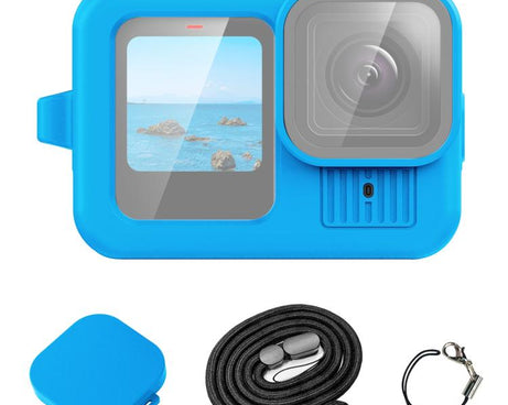 For GoPro HERO13 Black PULUZ Silicone Protective Case Cover with Wrist Strap & Lens Cover, For GoPro HERO13 Black