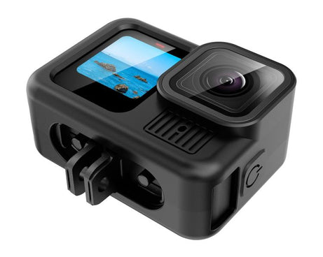 For GoPro HERO13 Black PULUZ Silicone Protective Case Side Interface Cover with Wrist Strap & Lens Cover, For GoPro HERO13 Black Silicone Case + Side Cover