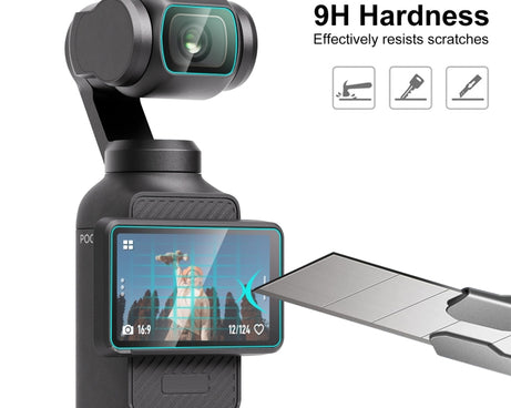 For DJI OSMO Pocket 3 PULUZ 9H 2.5D HD Tempered Glass Lens Protector + Screen Film, For DJI OSMO Pocket 3