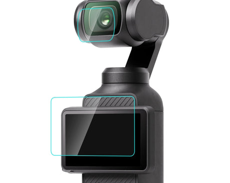 For DJI OSMO Pocket 3 PULUZ 9H 2.5D HD Tempered Glass Lens Protector + Screen Film, For DJI OSMO Pocket 3