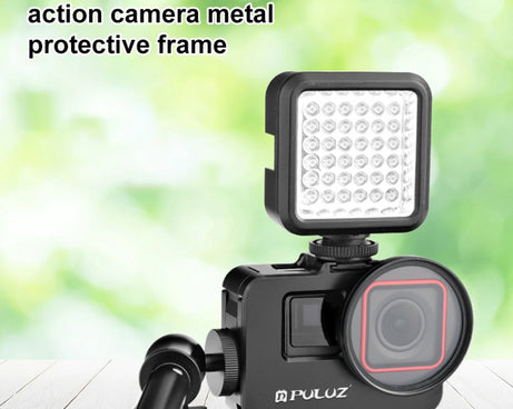 For Insta360 Ace Pro / Ace PULUZ Metal Rabbit Cage Adapter Frame with 52mm UV Filter & Adapter Ring, For Insta360 Ace Meta Cage 2