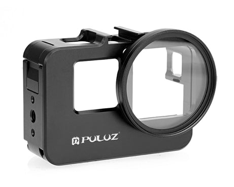 For Insta360 Ace Pro / Ace PULUZ Metal Rabbit Cage Adapter Frame with 52mm UV Filter & Adapter Ring, For Insta360 Ace Meta Cage 2