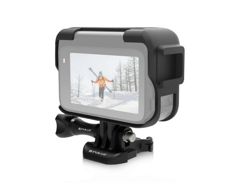 For Insta360 Ace Pro PULUZ Plastic Cage Expansion Adapter Frame with Cold Shoe Base