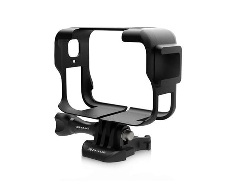 For Insta360 Ace Pro PULUZ Plastic Cage Expansion Adapter Frame with Cold Shoe Base