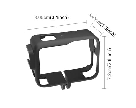 For Insta360 Ace Pro PULUZ Plastic Cage Expansion Adapter Frame with Cold Shoe Base