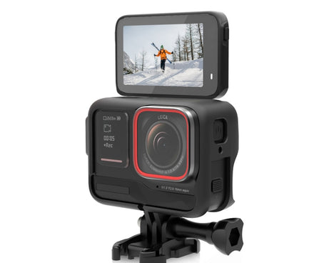 For Insta360 Ace Pro PULUZ Plastic Cage Expansion Adapter Frame with Cold Shoe Base