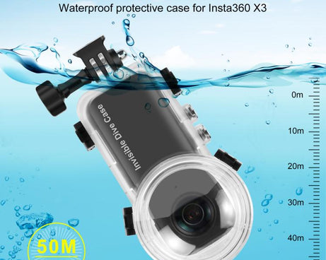 For Insta360 X4 PULUZ 50m Waterproof Sealed Diving Case, For Insta360 X4
