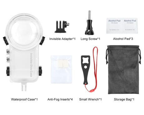 For Insta360 X4 PULUZ 50m Waterproof Sealed Diving Case