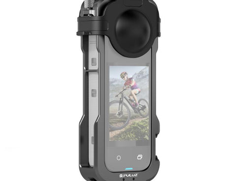 For Insta360 X4 PULUZ Metal Protective Cage Rig Housing Frame with Lens Cover