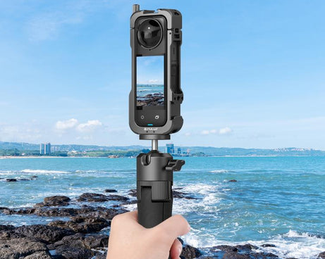 For Insta360 X4 PULUZ Metal Protective Cage Rig Housing Frame with Lens Cover