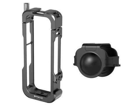For Insta360 X4 PULUZ Metal Protective Cage Rig Housing Frame with Lens Cover