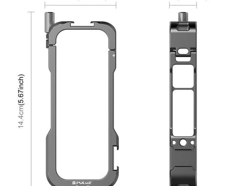For Insta360 X4 PULUZ Metal Protective Cage Rig Housing Frame with Lens Cover