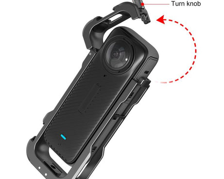 For Insta360 X4 PULUZ Metal Protective Cage Rig Housing Frame with Lens Cover