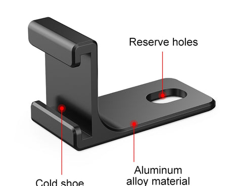 For Insta360 X4 / X3 / One X2 PULUZ Selfie Stick Cold Shoe Extension Bracket