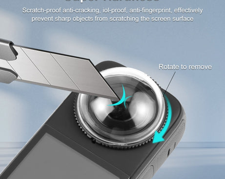 For Insta360 X4 PULUZ Rotation PC Lens Guard  Protective Cover, For Insta360 X4 PC Lens Guard