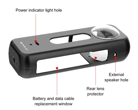 For Insta360 X4 PULUZ Metal Protective Cage Rig Housing Frame with Lens Protector
