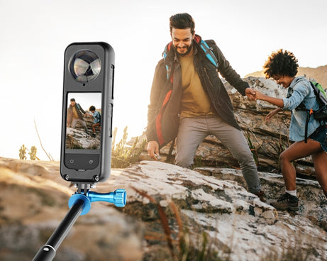 For Insta360 X4 PULUZ Metal Protective Cage Rig Housing Frame with Lens Protector