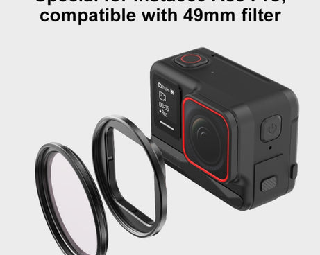 For Insta360 Ace Pro PULUZ Filter Holder Metal Protective Filter Frame, For Insta360 Ace Pro