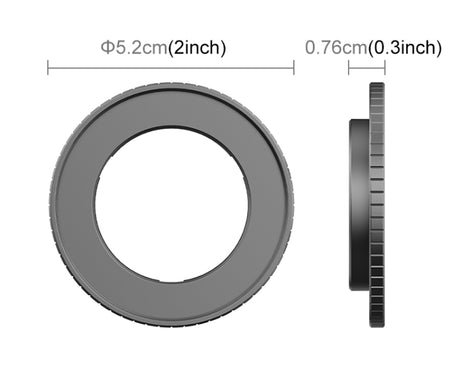 For DJI Action 4 PULUZ Filter Holder Metal Protective Filter Frame, For DJI Action 5 Pro / 4