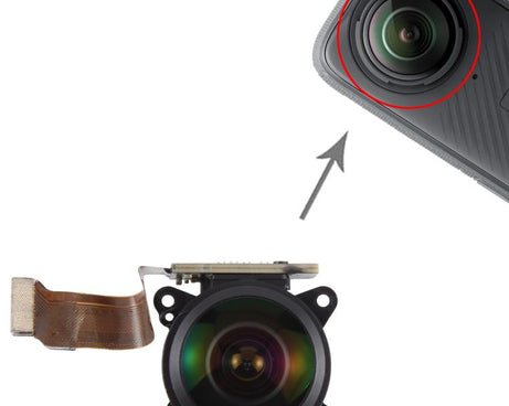 For Insta360 X3 Original Disassembled Camera Back Lens, For Insta360 X3(Original,Back)