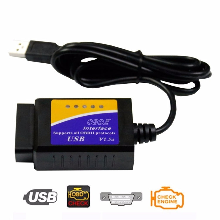 ELM327 Interface USB V1.5 OBDII Auto Diagnostic Scanner Tool
