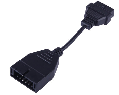 12 Pin to 16 Pin OBDII Diagnostic Cable for General Motors, Full Length: 19cm