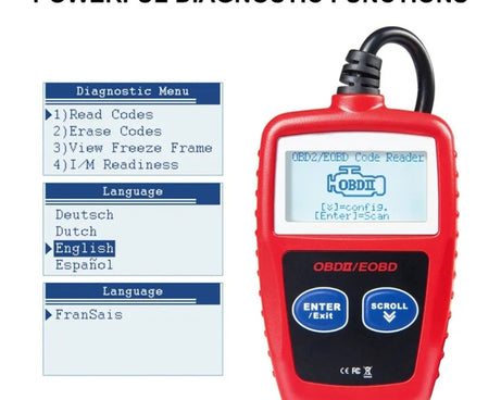 MS309 OBDII / EOBD Fault Coder Reader, MS309