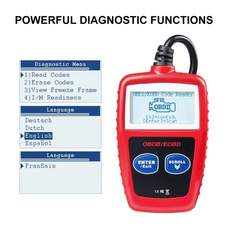 MS309 OBDII / EOBD Fault Coder Reader, MS309