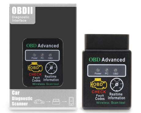 HH OBD ELM327 OBDII V1.5 Bluetooth Advanced Scan Tool Wireless Fuel Speed Diagnostic Tool, ELM327