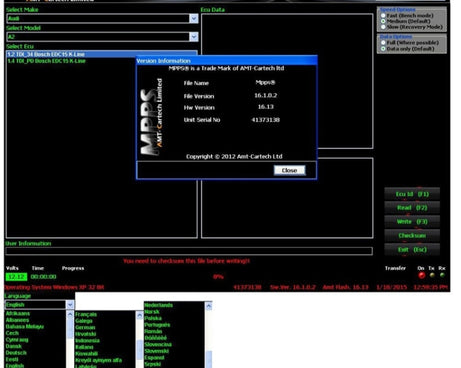 MPPS V16.1.02 ECU Chip Tuning Professional Diagnostic Tool for EDC15 / EDC16 / EDC17 Inkl CHECKSUM Read & Write Memory, Diagnostic Tool