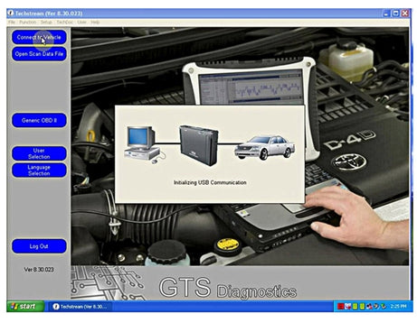 Mini VCI J2534 Diagnostic Cable Tools for Toyota TIS Tech Stream OBD OBDII Scanner Tool, J2534