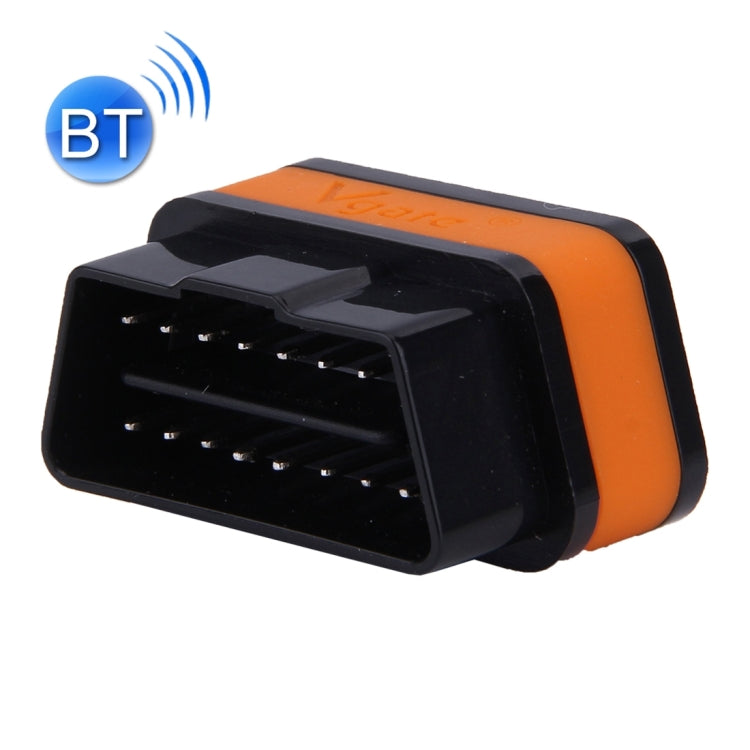 Vgate iCar II Super Mini ELM327 OBDII Bluetooth V3.0 Car Scanner Tool, Support Android OS, Support All OBDII Protocols, Bluetooth V3.0 Black, Bluetooth V3.0 Orange + Black