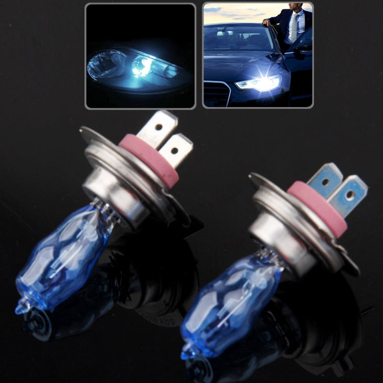 Halogen Bulb, Super White Car Headlight Bulb, 12 V / 100W, 6000K 2400 LM  (Pair), HOD H4, HOD 9006, HOD H3, HOD H7, HOD 9005