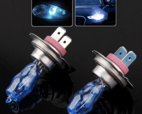 Halogen Bulb, Super White Car Headlight Bulb, 12 V / 100W, 6000K 2400 LM  (Pair)