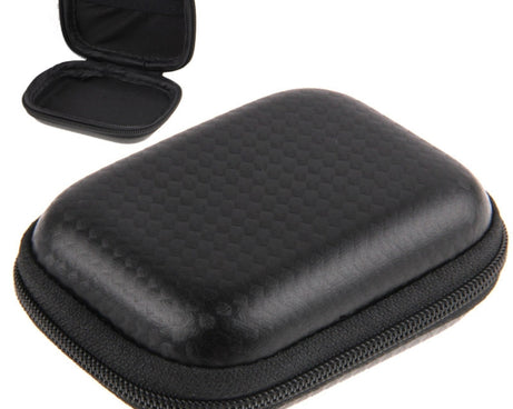 Carbon Fiber Waterproof Portable Case for GoPro HERO11 Black/HERO10 Black / HERO9 Black / HERO8 Black / HERO7 /6 /5 /5 Session /4 Session /4 /3+ /3 /2 /1, DJI Osmo Action and Other Sport Cameras , Size: 8cm x 6cm x 2.5cm, Size: 9cm x 7cm