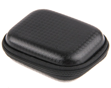 Carbon Fiber Waterproof Portable Case for GoPro HERO11 Black/HERO10 Black / HERO9 Black / HERO8 Black / HERO7 /6 /5 /5 Session /4 Session /4 /3+ /3 /2 /1, DJI Osmo Action and Other Sport Cameras , Size: 8cm x 6cm x 2.5cm, Size: 9cm x 7cm