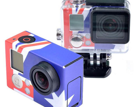 Case Sticker for GoPro HERO3+ /3, US Flag, AU Flag, UK Flag, Brazil Flag