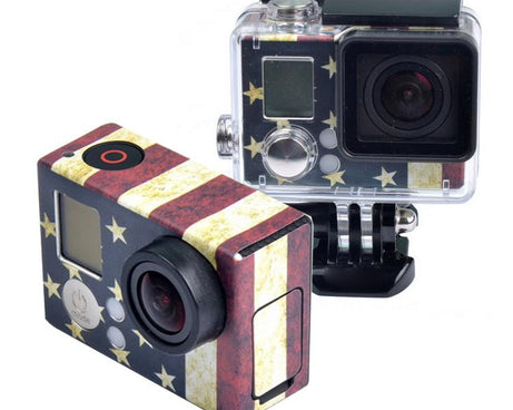 Case Sticker for GoPro HERO3+ /3, US Flag, AU Flag, UK Flag, Brazil Flag