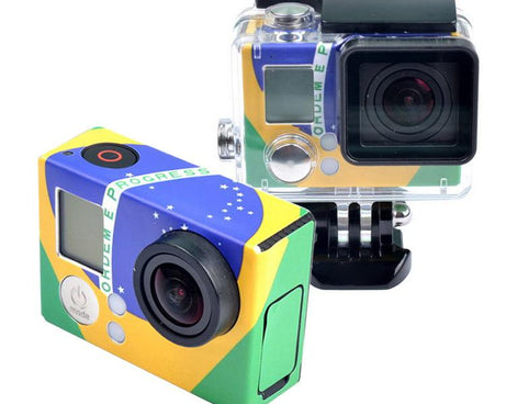 Case Sticker for GoPro HERO3+ /3, US Flag, AU Flag, UK Flag, Brazil Flag