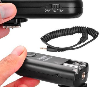2 PCS YONGNUO RF603C II FSK 2.4GHz Wireless Flash Trigger with C1 Shutter Connecting Cable, RF603C II