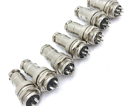 DIY 16mm 8-Pin GX16 Aviation Plug Socket Connector (5 Pcs in One Package, the Price is for 5 Pcs)