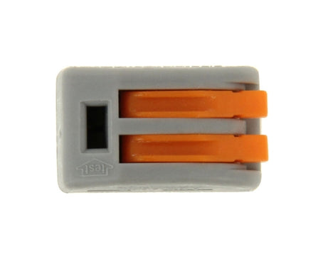 10 PCS Universal Compact 2 Pin Push Clamp Solderless Wire Connector, 2 Pin