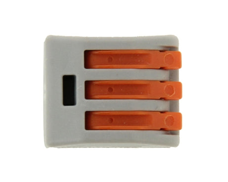 10 PCS Universal Compact 3 Pin Push Clamp Solderless Wire Connector, 3 Pin