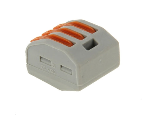 10 PCS Universal Compact 3 Pin Push Clamp Solderless Wire Connector, 3 Pin