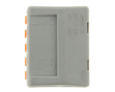 10 PCS Universal Compact 5 Pin Push Clamp Solderless Wire Connector, 5 Pin