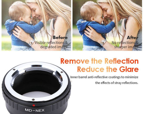 MD-Nex Lens Mount Stepping Ring, For Sony Nex