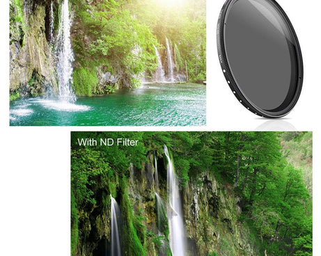 62mm ND Fader Neutral Density Adjustable Variable Filter ND2 to ND400 Filter, 62mm