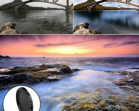 77mm ND Fader Neutral Density Adjustable Variable Filter ND 2 to ND 400 Filter, 77mm