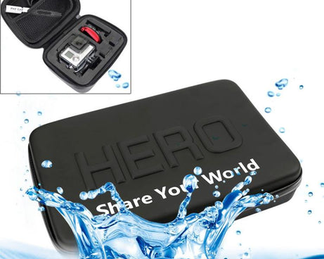 Shockproof Waterproof Portable Travel Case for GoPro, Insta360, DJI and Other Action Cameras Accessories, Size: 16cm x 12cm x 7cm, Size: 16cm x 12cm x 7cm