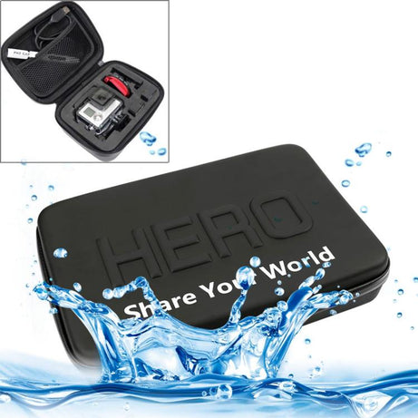 Shockproof Waterproof Portable Travel Case for GoPro, Insta360, DJI and Other Action Cameras Accessories, Size: 16cm x 12cm x 7cm, Size: 16cm x 12cm x 7cm